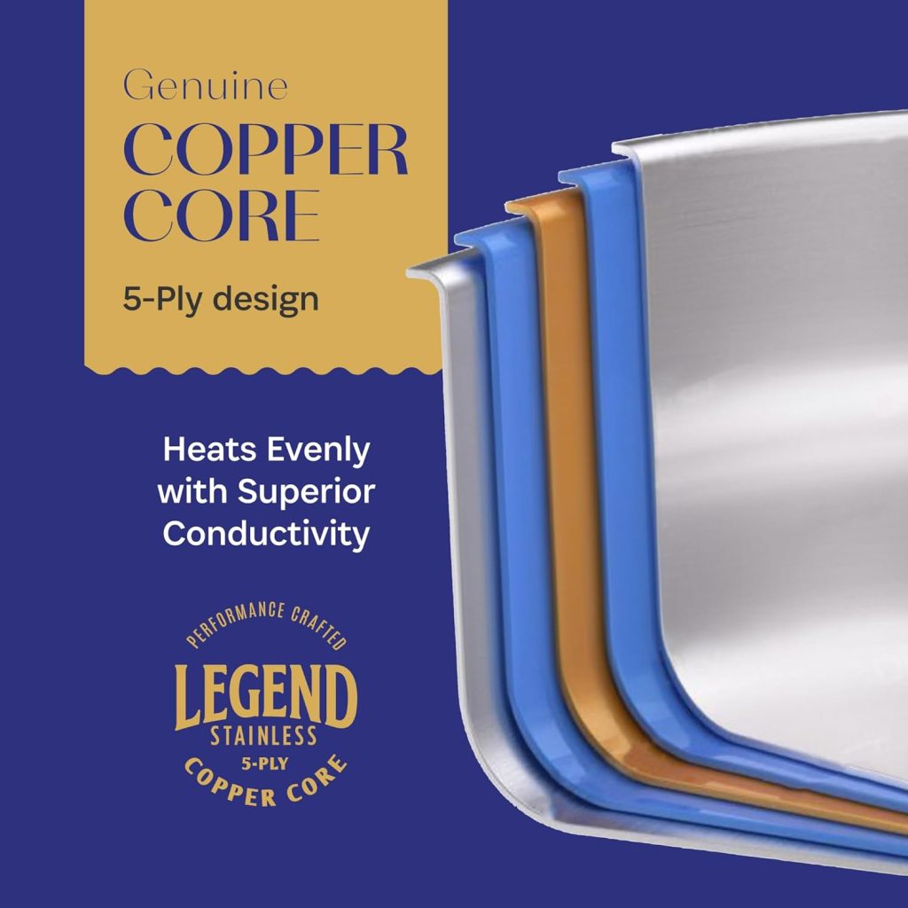 Legend Cookware 3 Ply Stainless Steel Pots And Pans Set Review | Nice ...