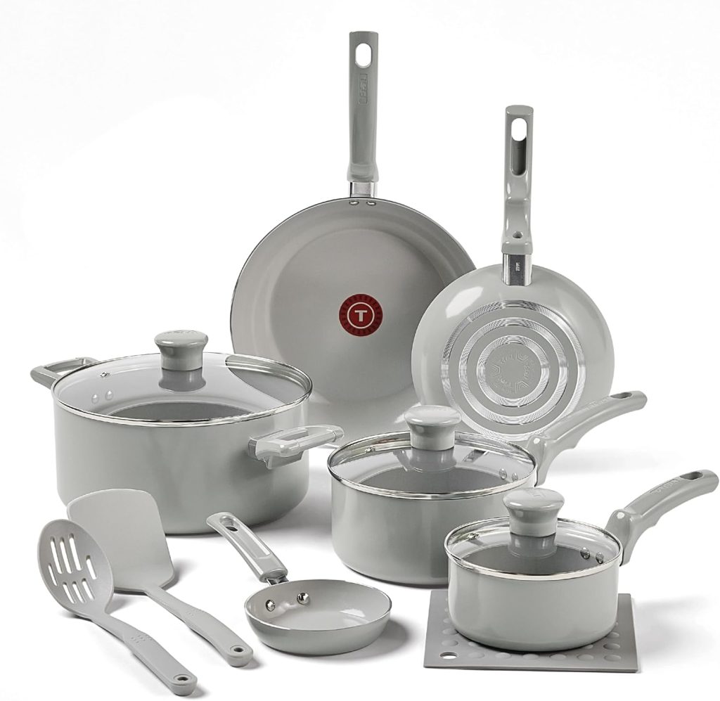 Nice Cooking Set T-fal Refresh Ceramic Non-Stick 12-Piece Set Review | Nice Cookware