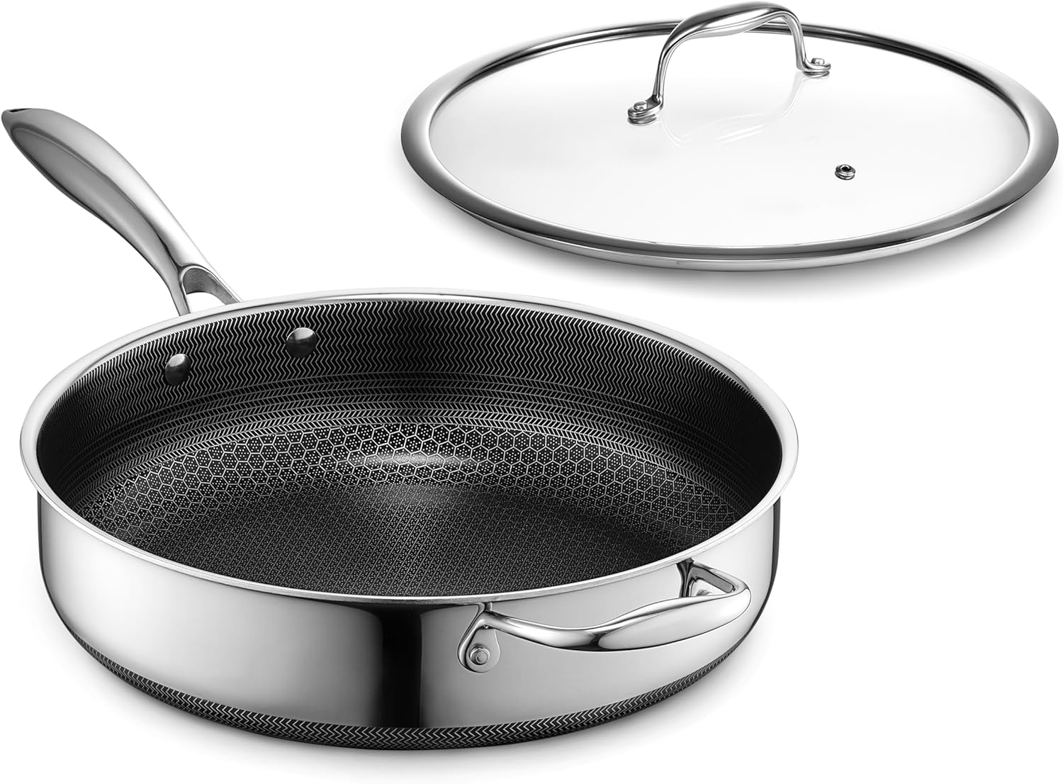 HexClad Hybrid Nonstick 5.5 Qt Deep Sauté Pan Review