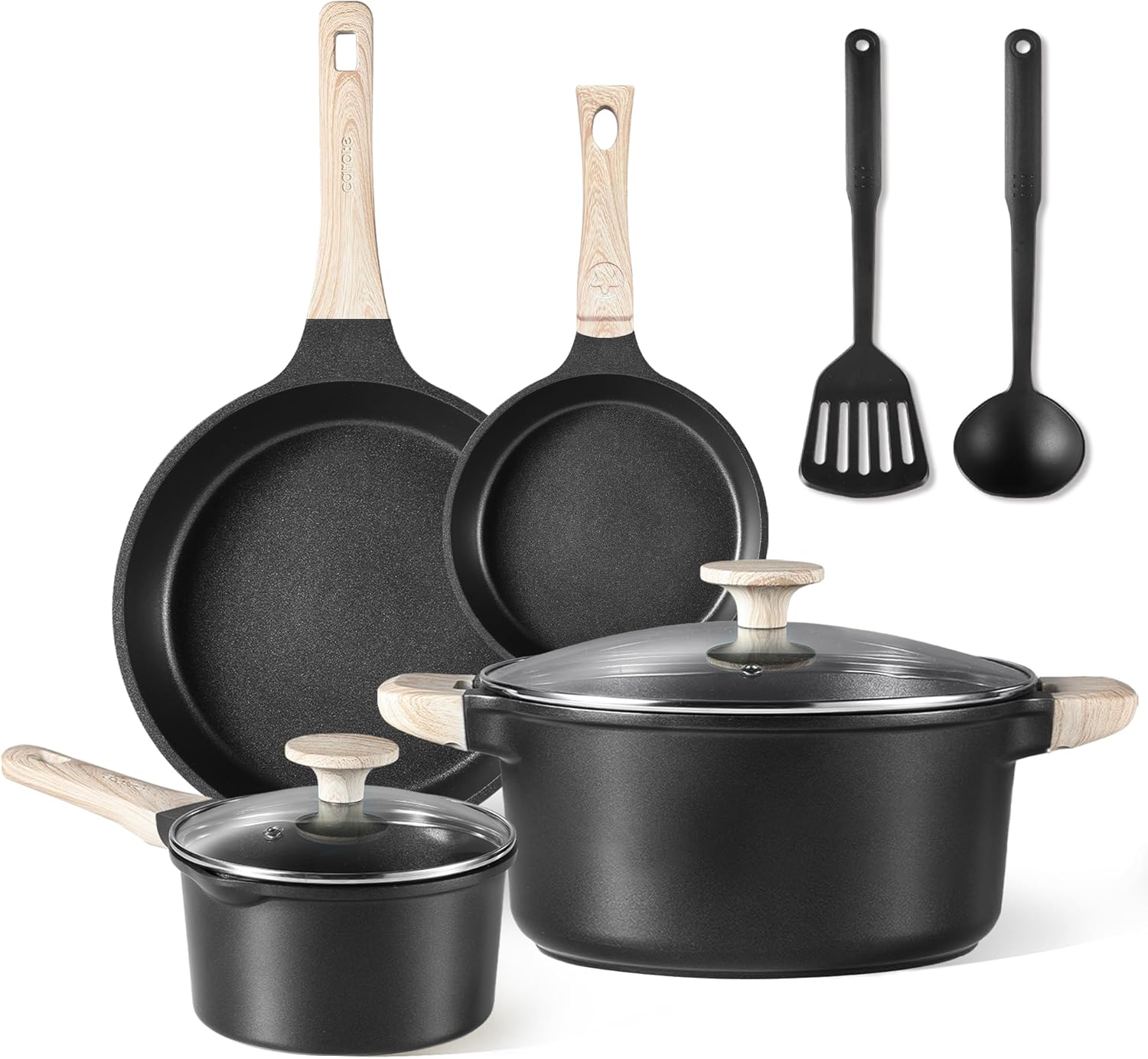 CAROTE 8pcs Non Stick Pots and Pans Set Review