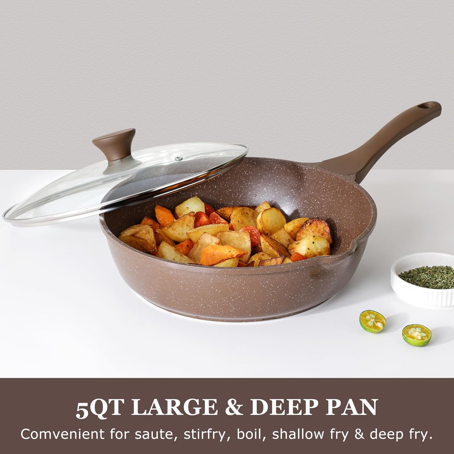 SENSARTE Nonstick Deep Frying Pan Review