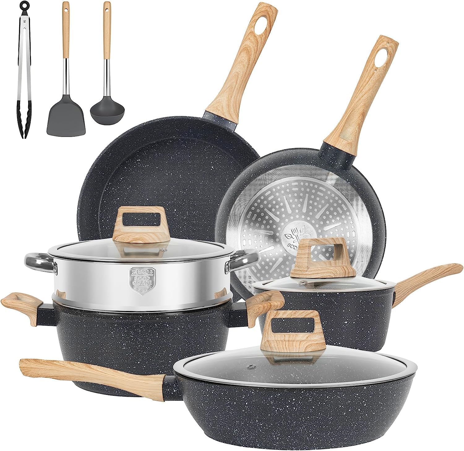 12 pcs pots and pans set review