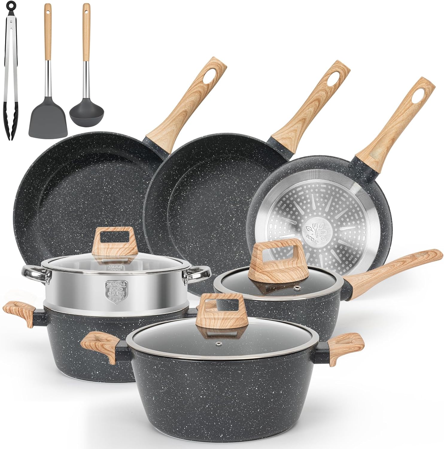 12 pcs pots and pans set review