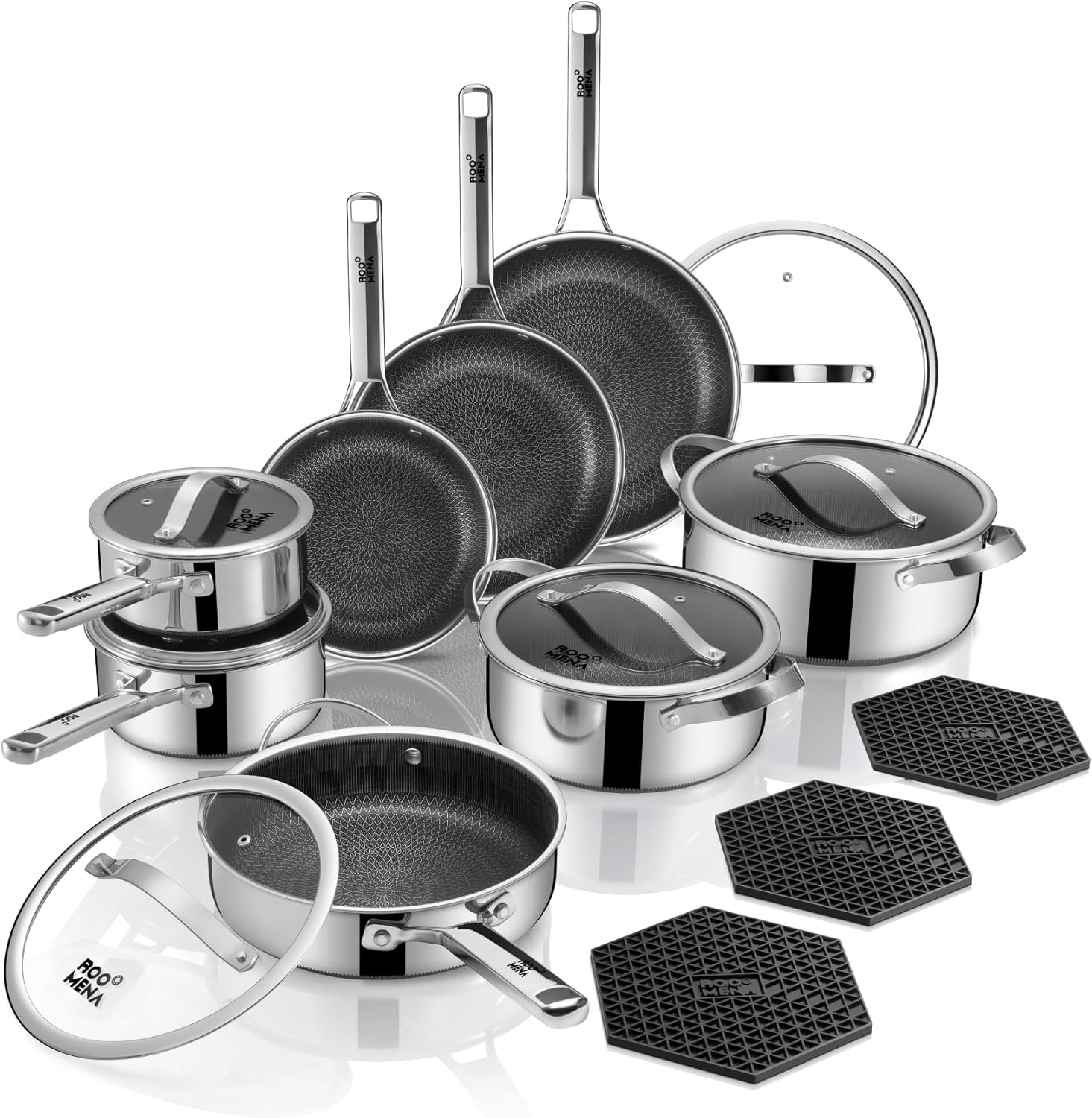 17pc hybrid stainless steel cookware set review