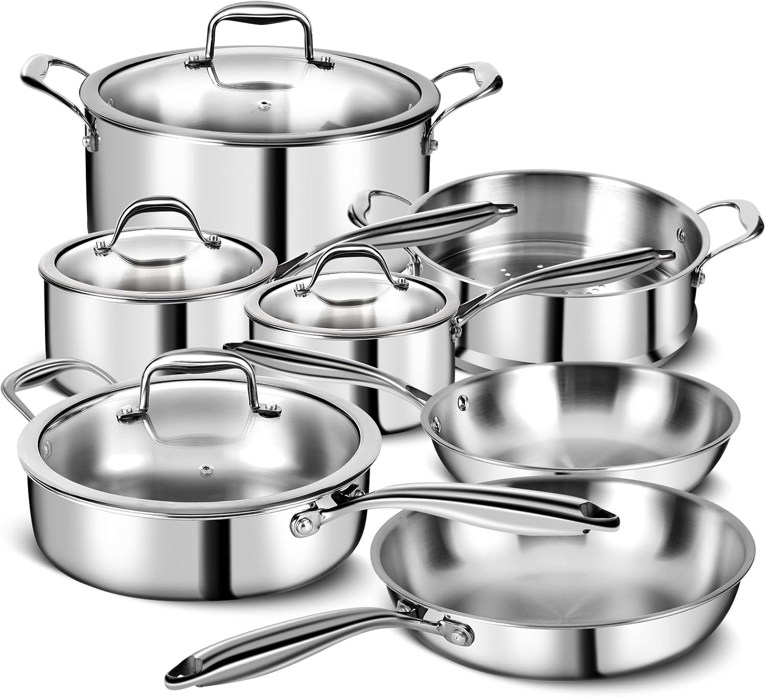 3 ply stainless steel 11-piece cookware set review