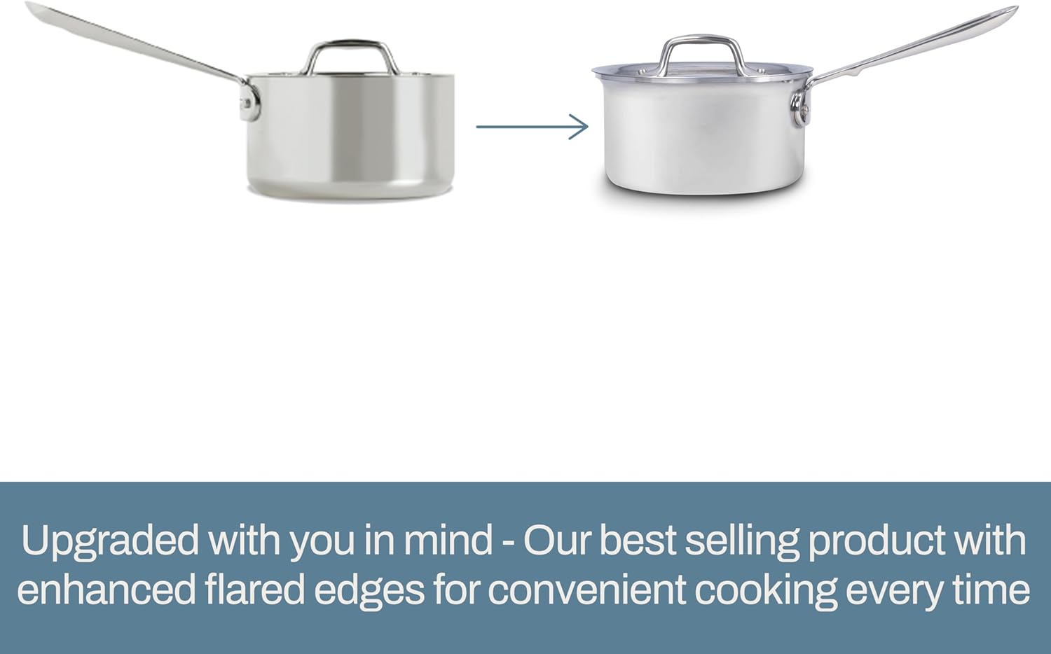 All-Clad D3 3-Ply Stainless Steel Cookware Set – 7-Piece Pots and Pans Set, Induction, Oven Broiler Safe 600F - Includes Frying Pans, Saucepans, Sauté Pan, Stockpot, Professional Cookware – Silver