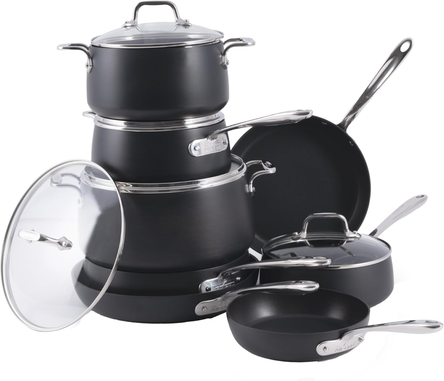 All-clad ha1 hard anodized 13-piece nonstick cookware set