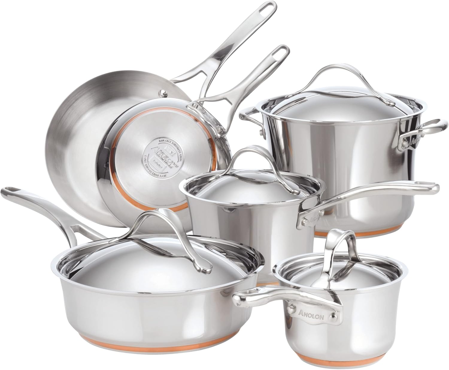 Anolon nouvelle stainless steel cookware set review