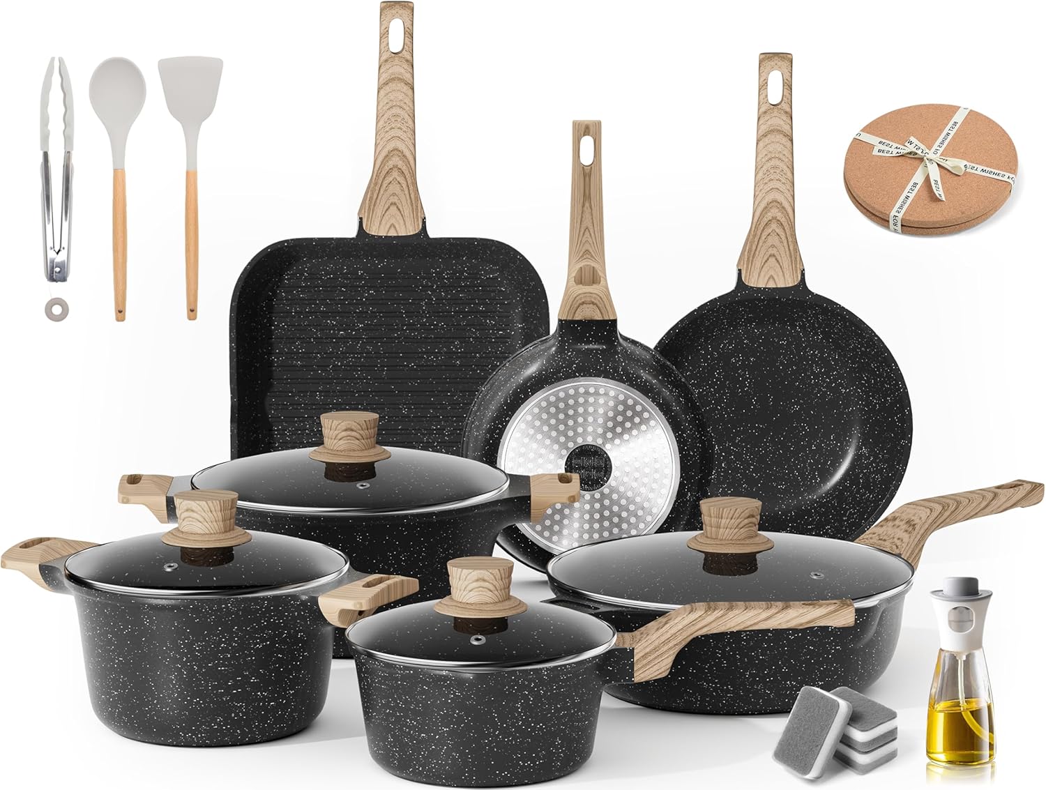 Caannasweis Pots and Pans Set Review overview Caannasweis pots and pans set review illustration