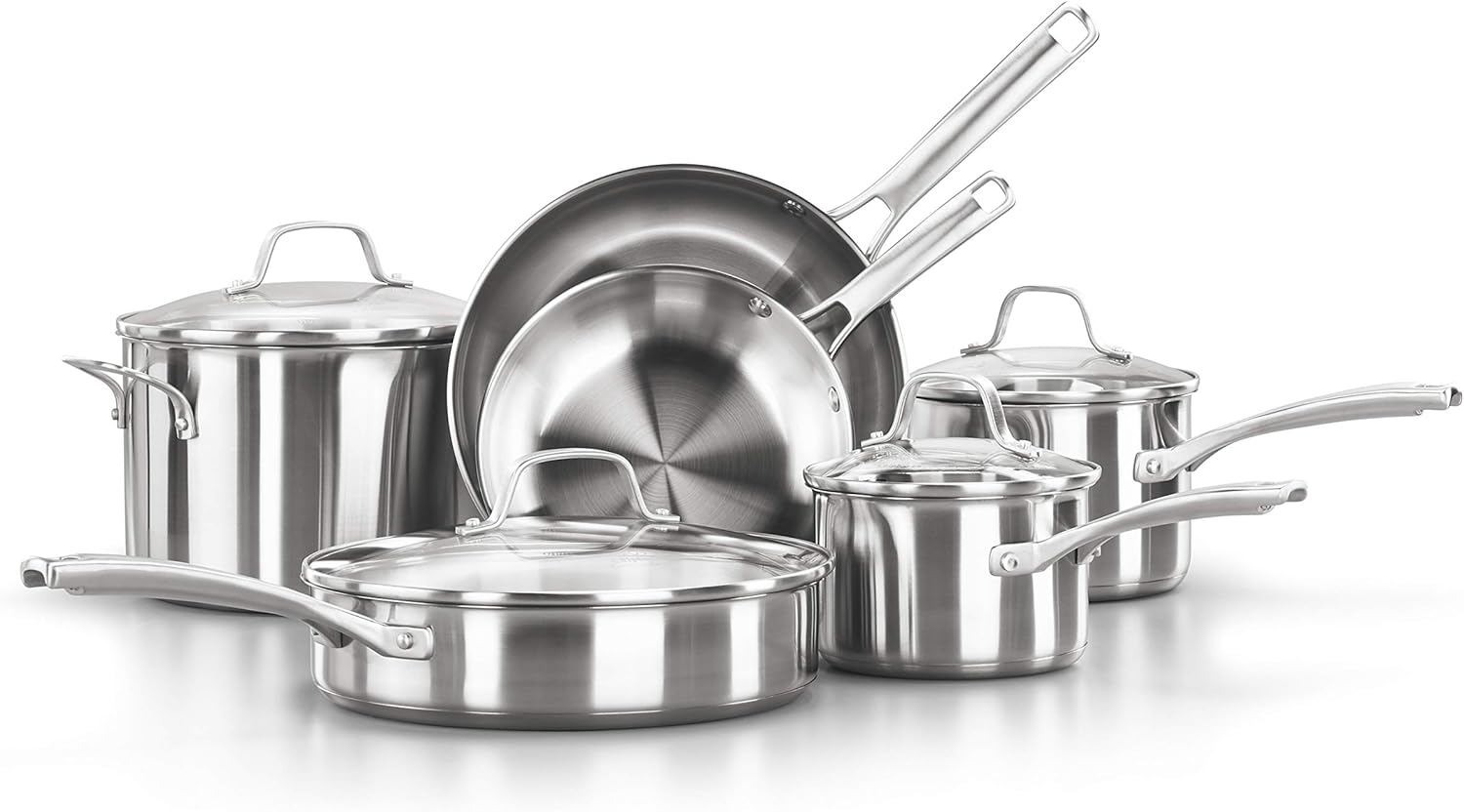Calphalon classic stainless steel cookware set 10-piece review