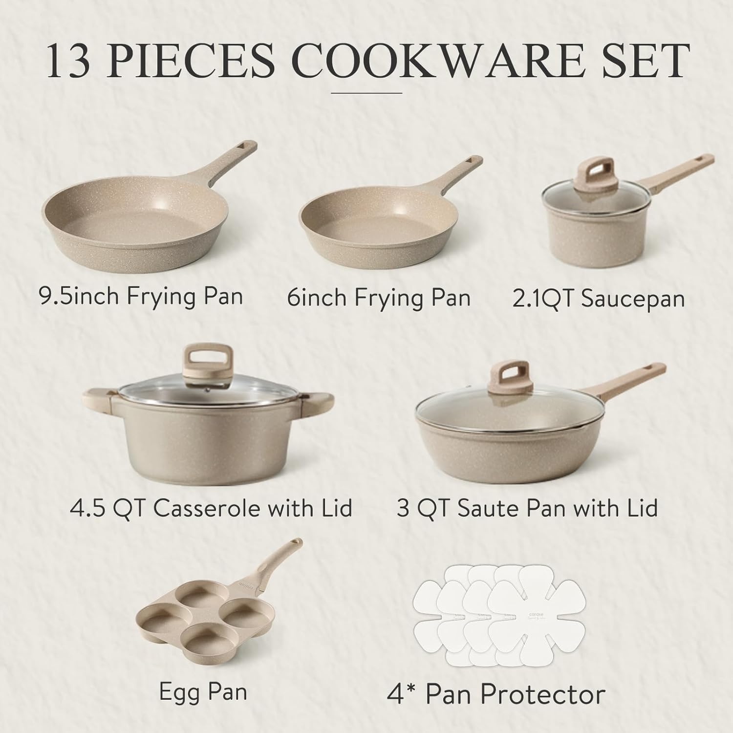 Carote 13pcs kitchen pots and pans set review