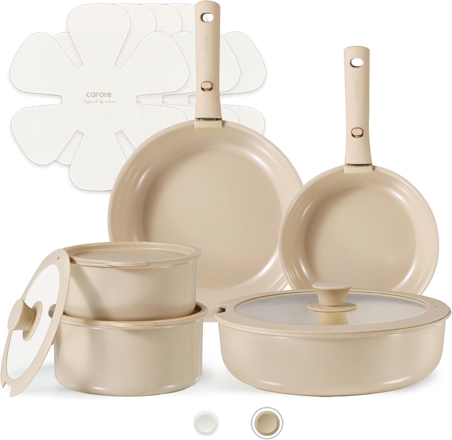 clean cooking cookware - Nice Cookware Carote 15pcs ceramic cookware set review