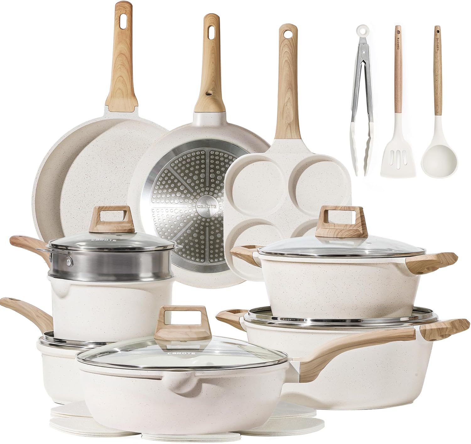 CAROTE 21Pcs Pots and Pans Set review