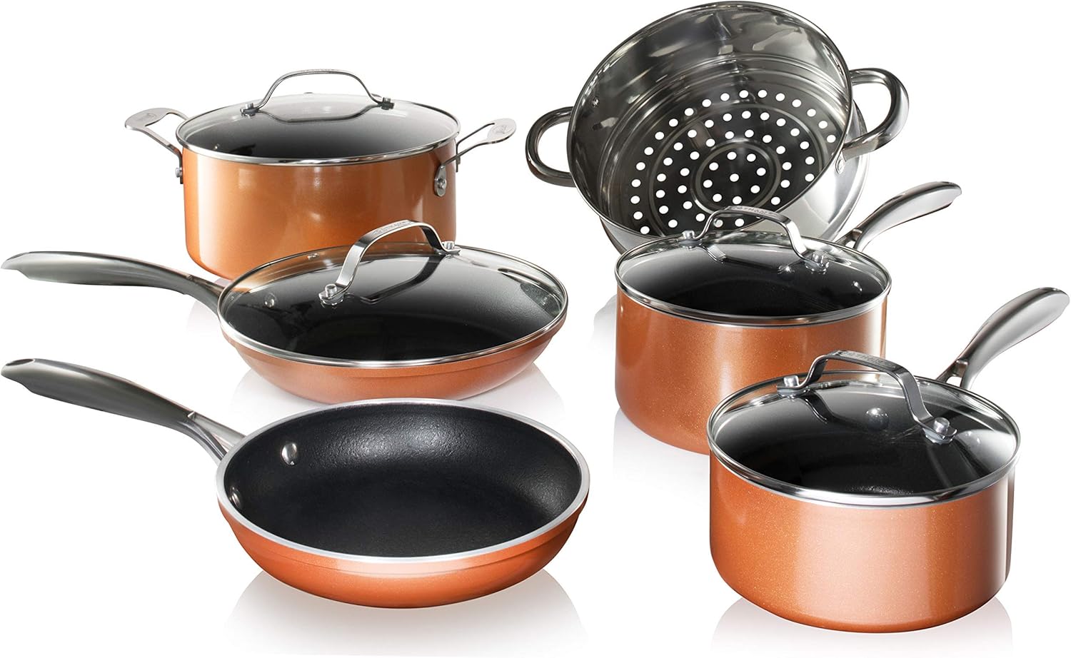 Gotham steel 12 pc ceramic pots and pans
