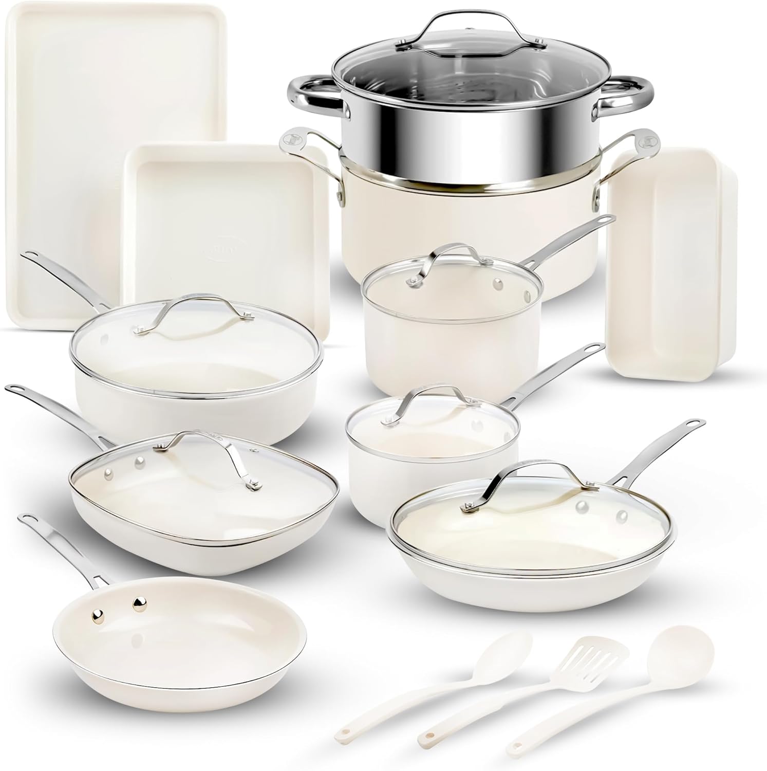 Gotham steel 20 pc ceramic cookware set review