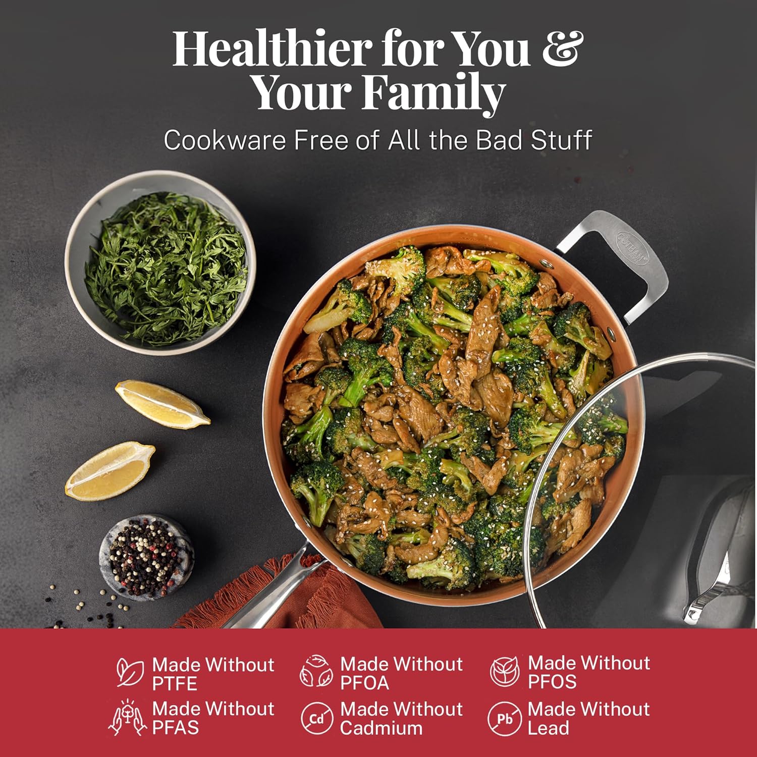 Gotham steel 20 pc pots and pans set