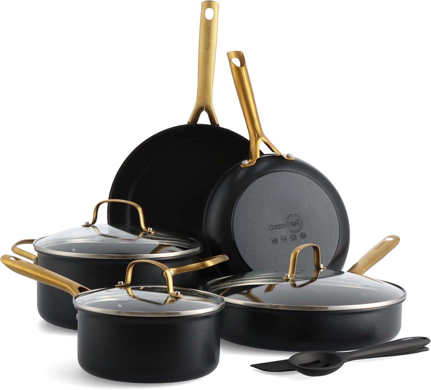 Greenpan deco hard anodized 11 piece cookware set