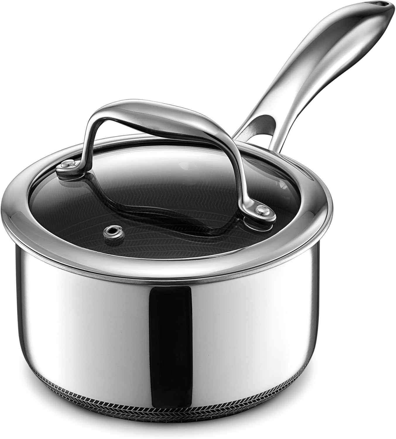 Hexclad hybrid nonstick 1-quart saucepan review