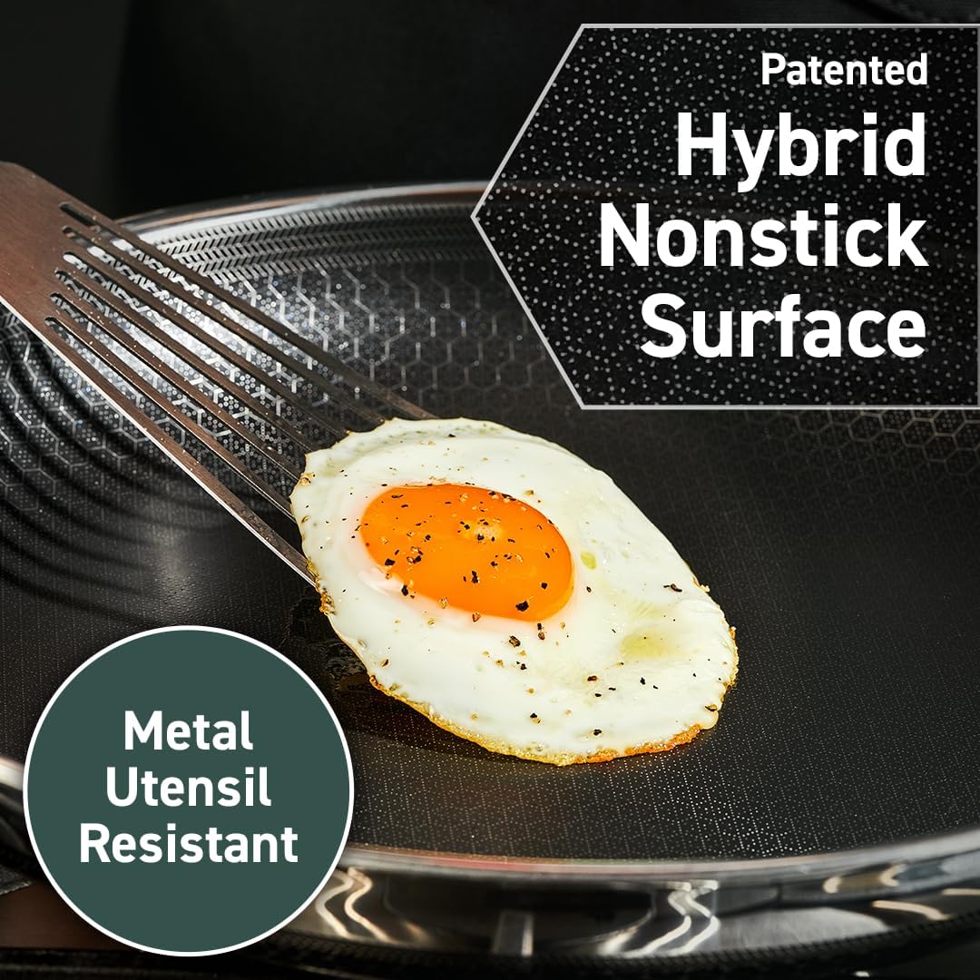 Hexclad hybrid nonstick 6-piece fry pan set review