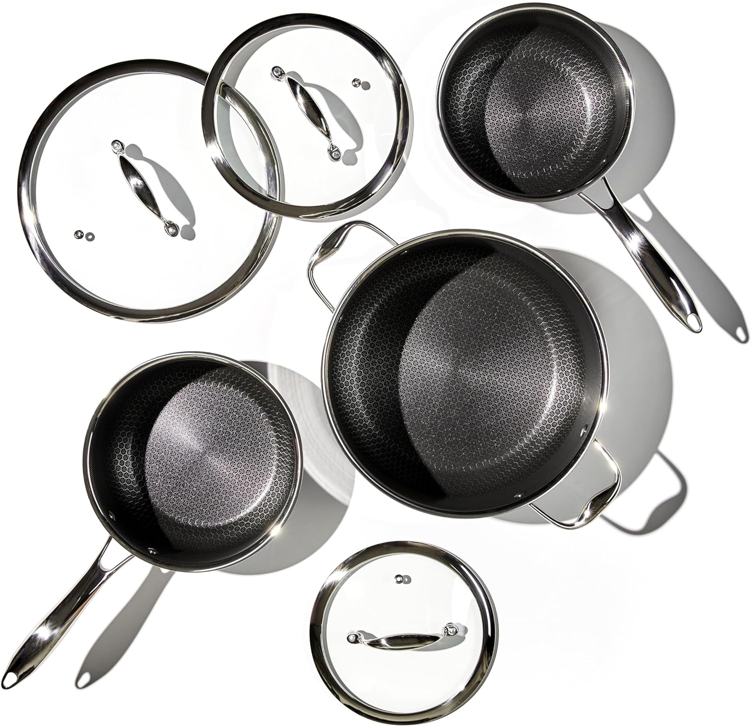 Hexclad hybrid nonstick 6-piece pot set review