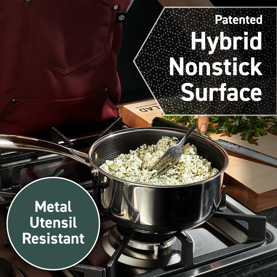 Hexclad hybrid nonstick 6-piece pot set review