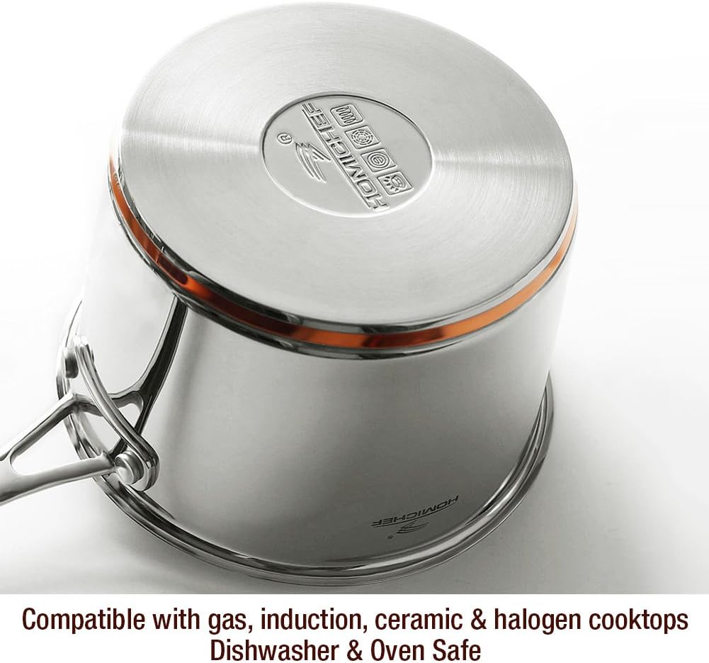 multiply clad cookware - Nice Cookware Homichef 10-piece stainless steel cookware set review