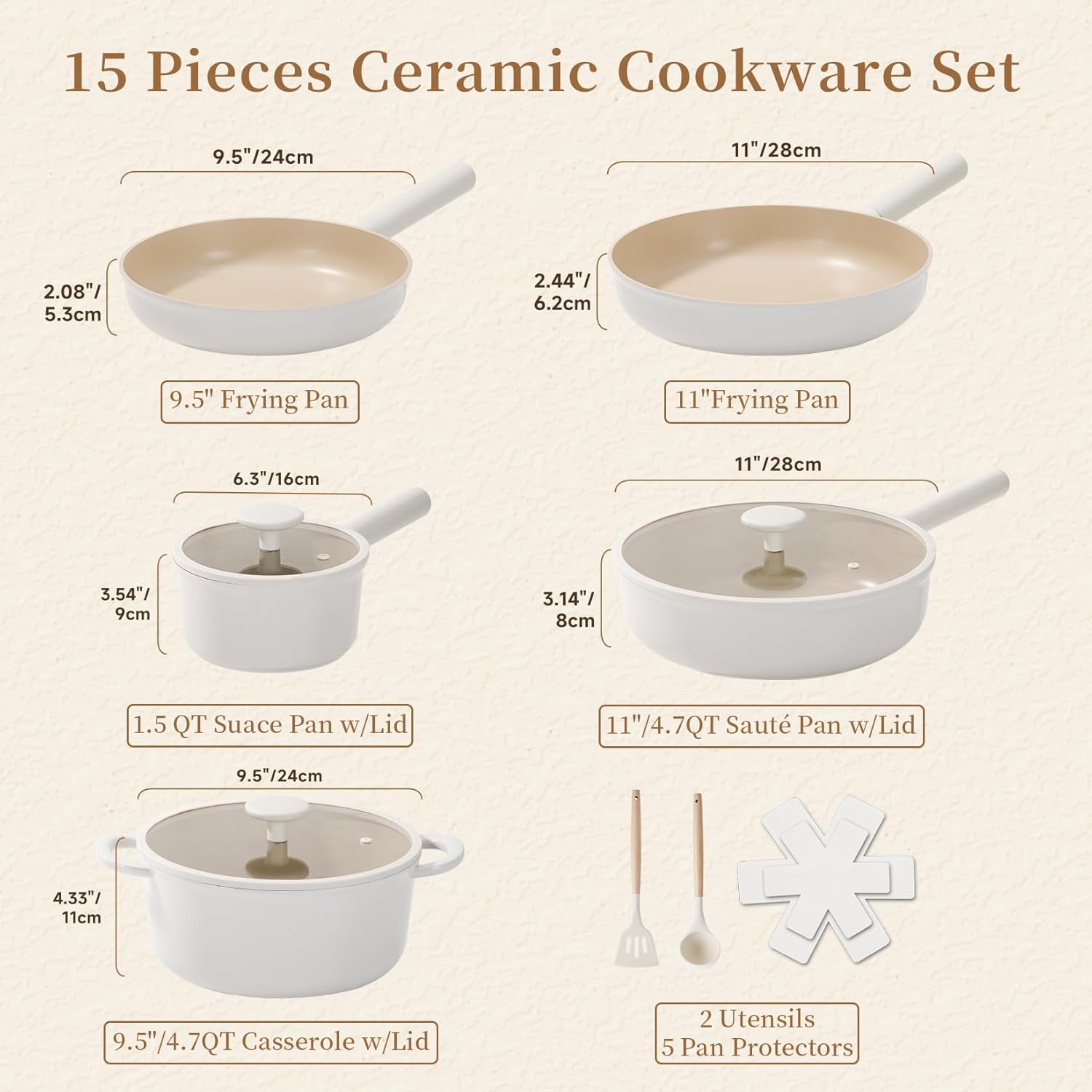 Jeetee ceramic cookware set review