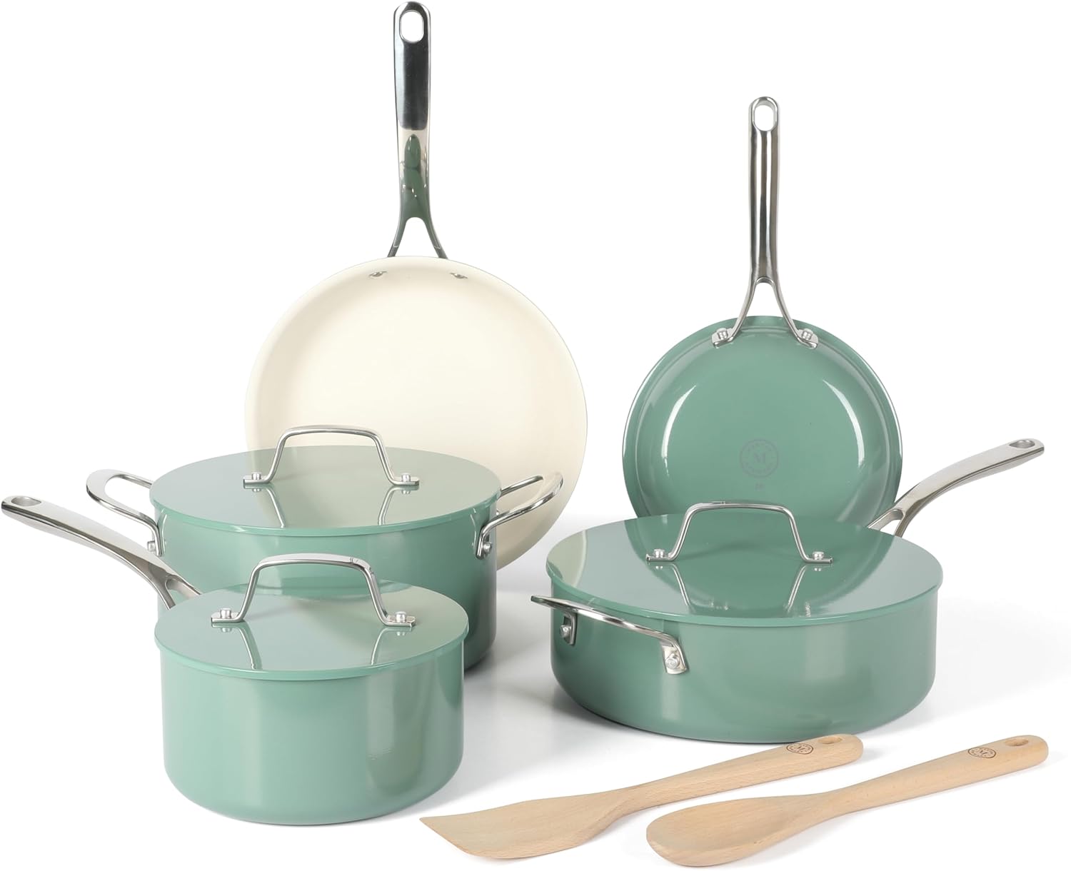induction compatible cookware - Nice Cookware Martha stewart galway premium 10 piece cookware set