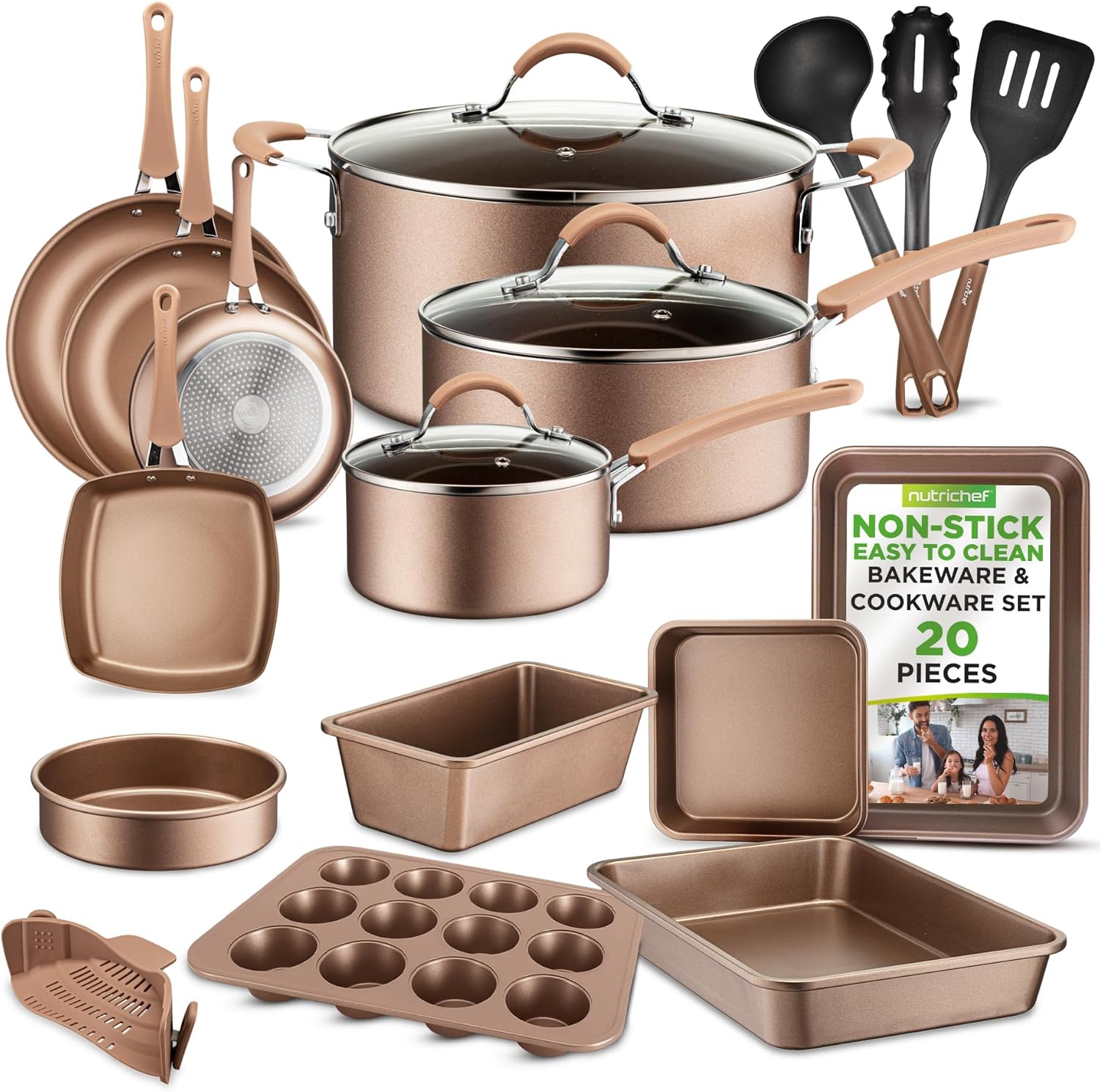 Nutrichef 20 piece cookware set review