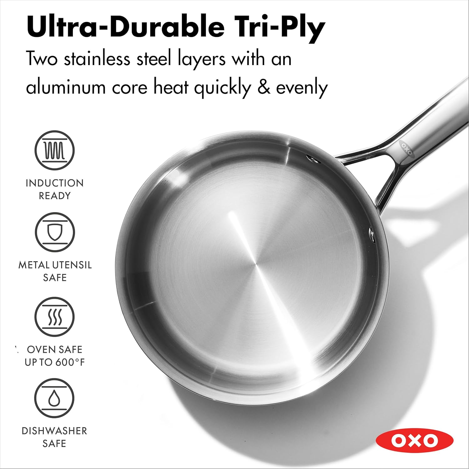 Oxo agility tri-ply stainless steel 13 piece set