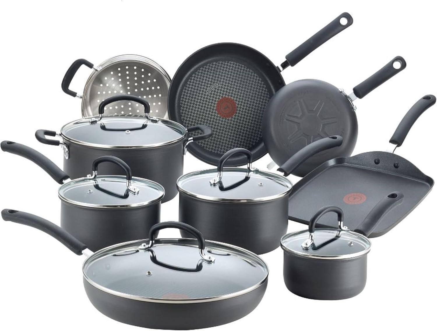 cookware buying guide - Nice Cookware T-fal ultimate hard anodized 14 pc cookware set