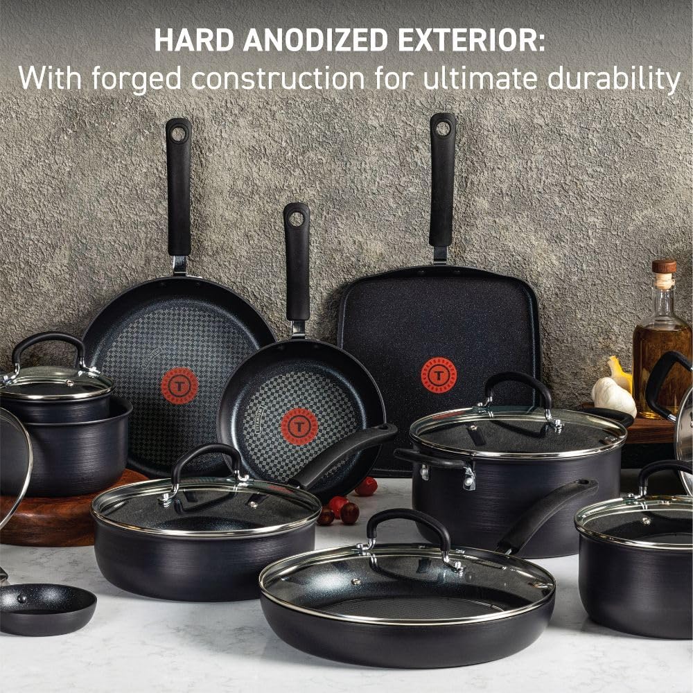 ceramic nonstick pans - Nice Cookware T-fal ultimate hard anodized 14 pc cookware set