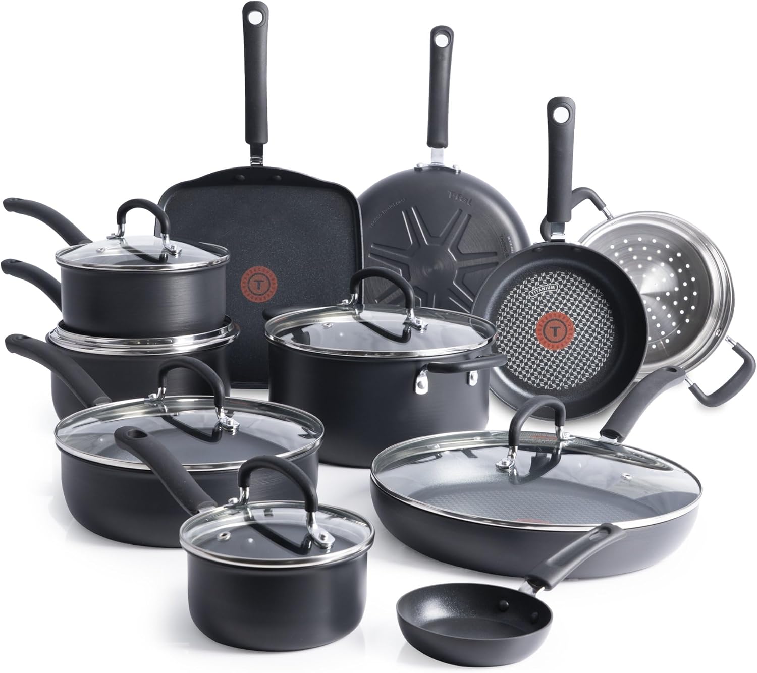 durable cast iron skillets - Nice Cookware T-fal ultimate hard anodized 17-piece cookware set review