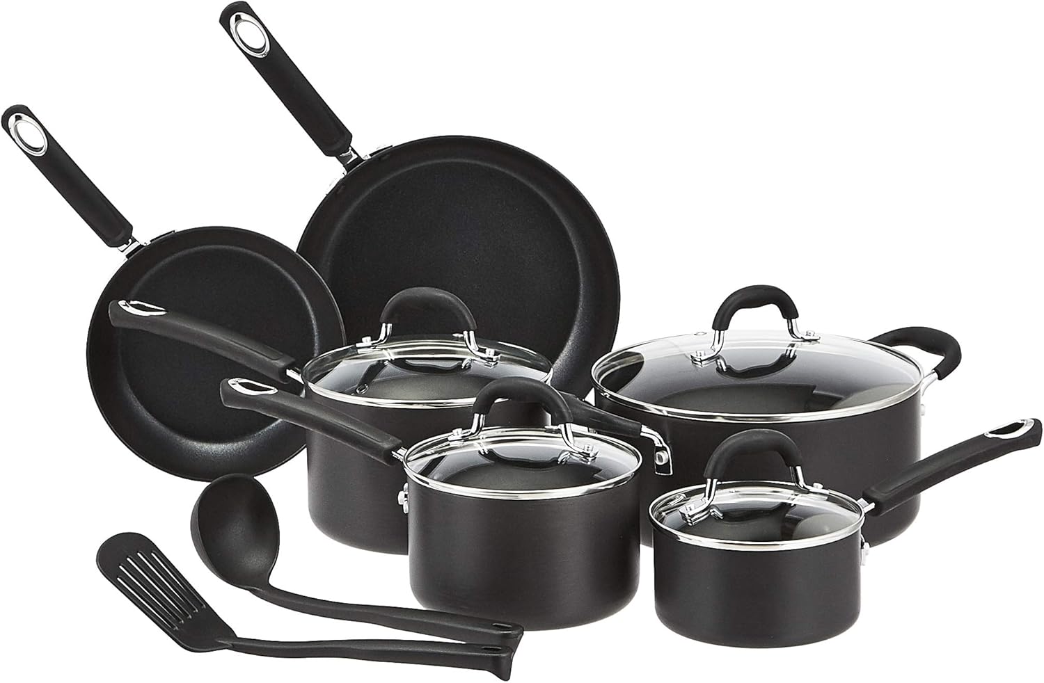 Amazon basics 12-piece hard anodized cookware set review