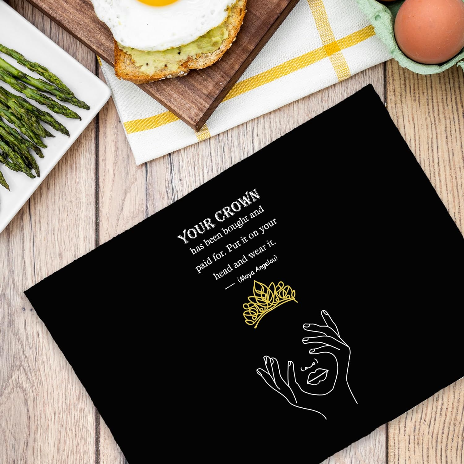 Black Women Crown Kitchen Towels review overview