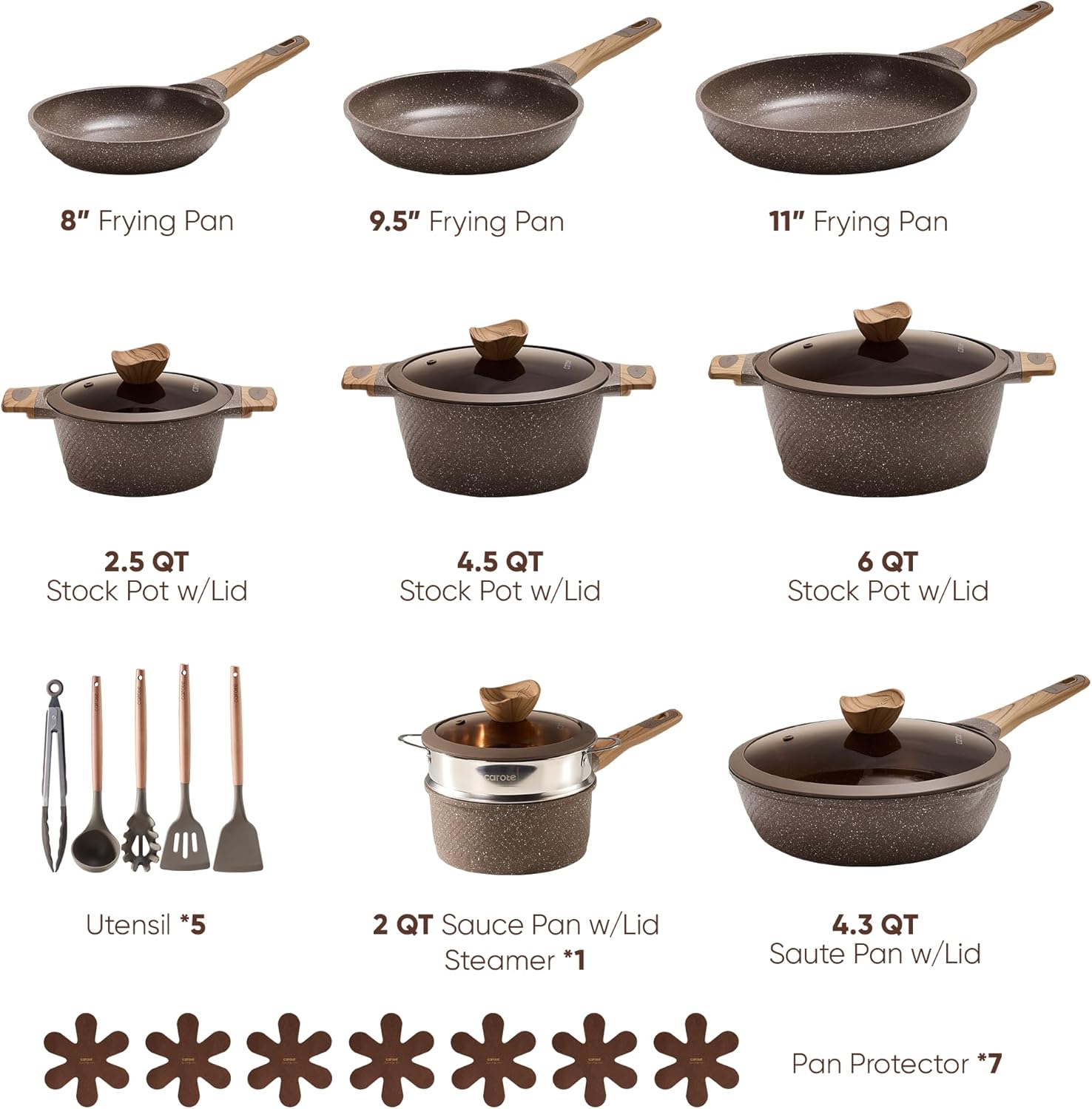 CAROTE 26PCS Pots and Pans Set review guide Carote 26pcs pots and pans set review photo