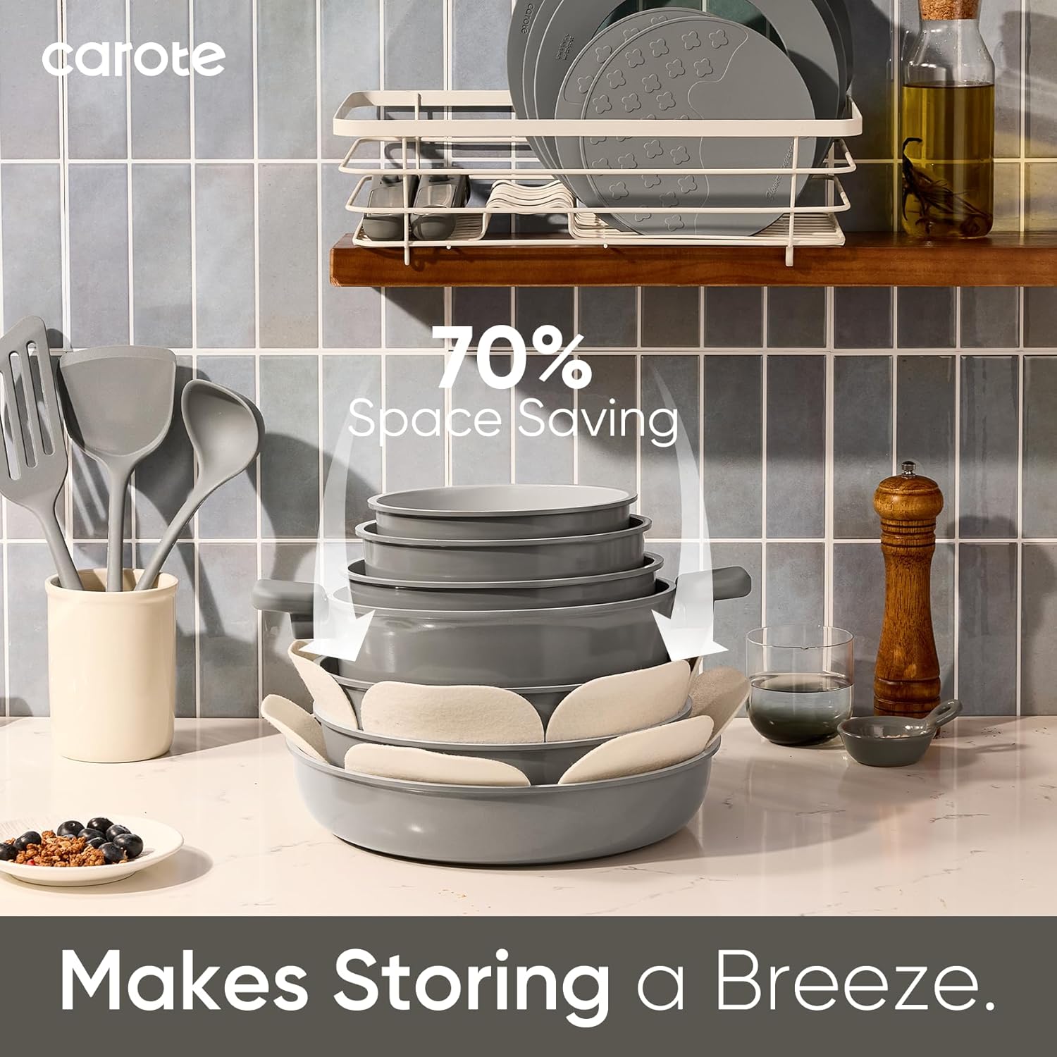 CAROTE 27pcs Ceramic Cookware Set review