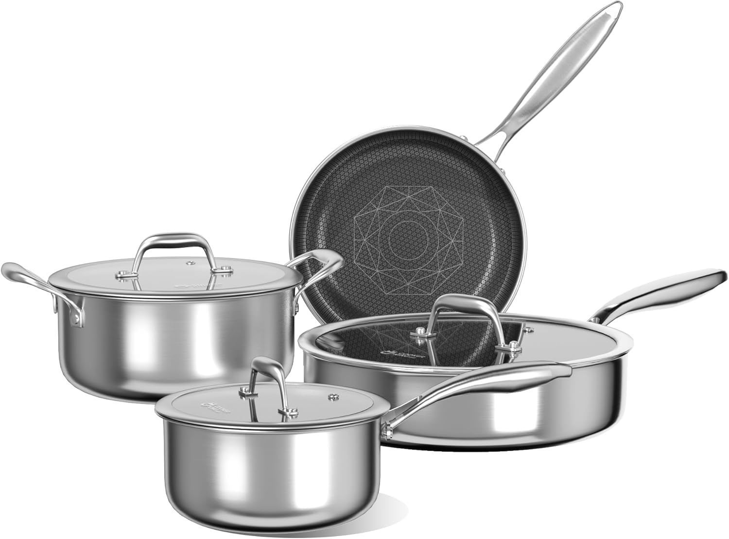 Cooker king non-stick hybrid ceramic cookware review image