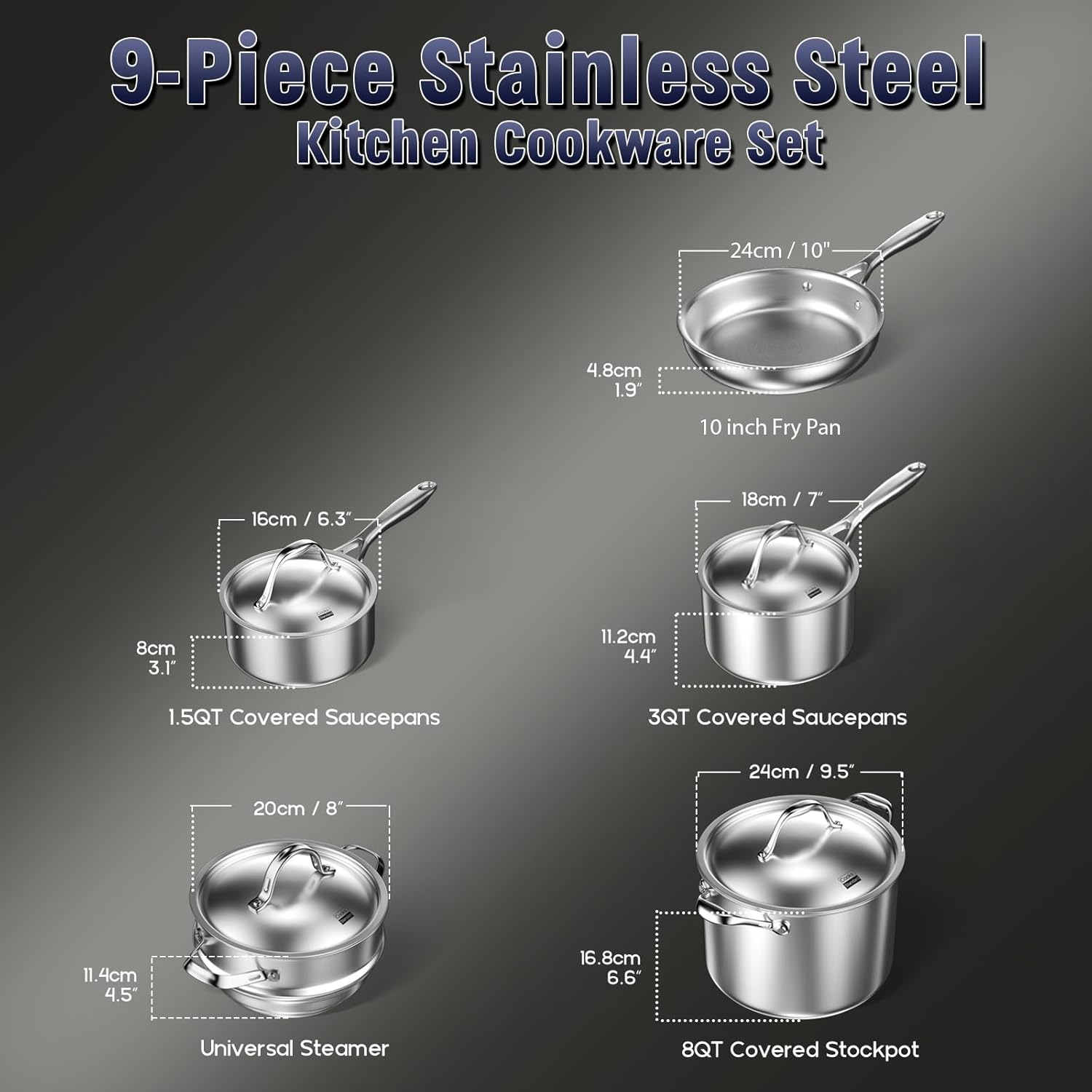 toxin-free cookware - Nice Cookware Cooks-standard multi-ply clad stainless-steel cookware 9-piece silver review