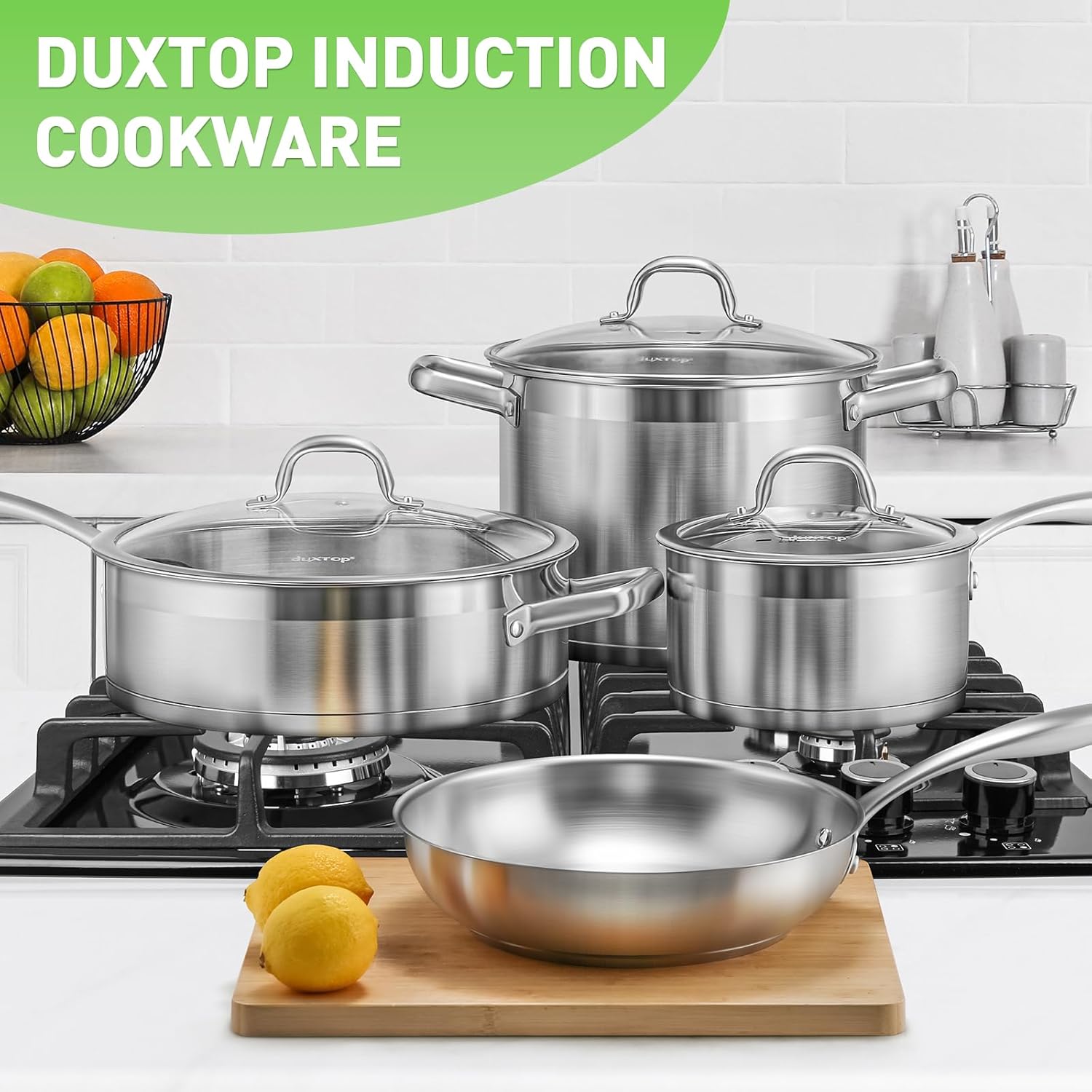Duxtop professional stainless steel pots and pans set image