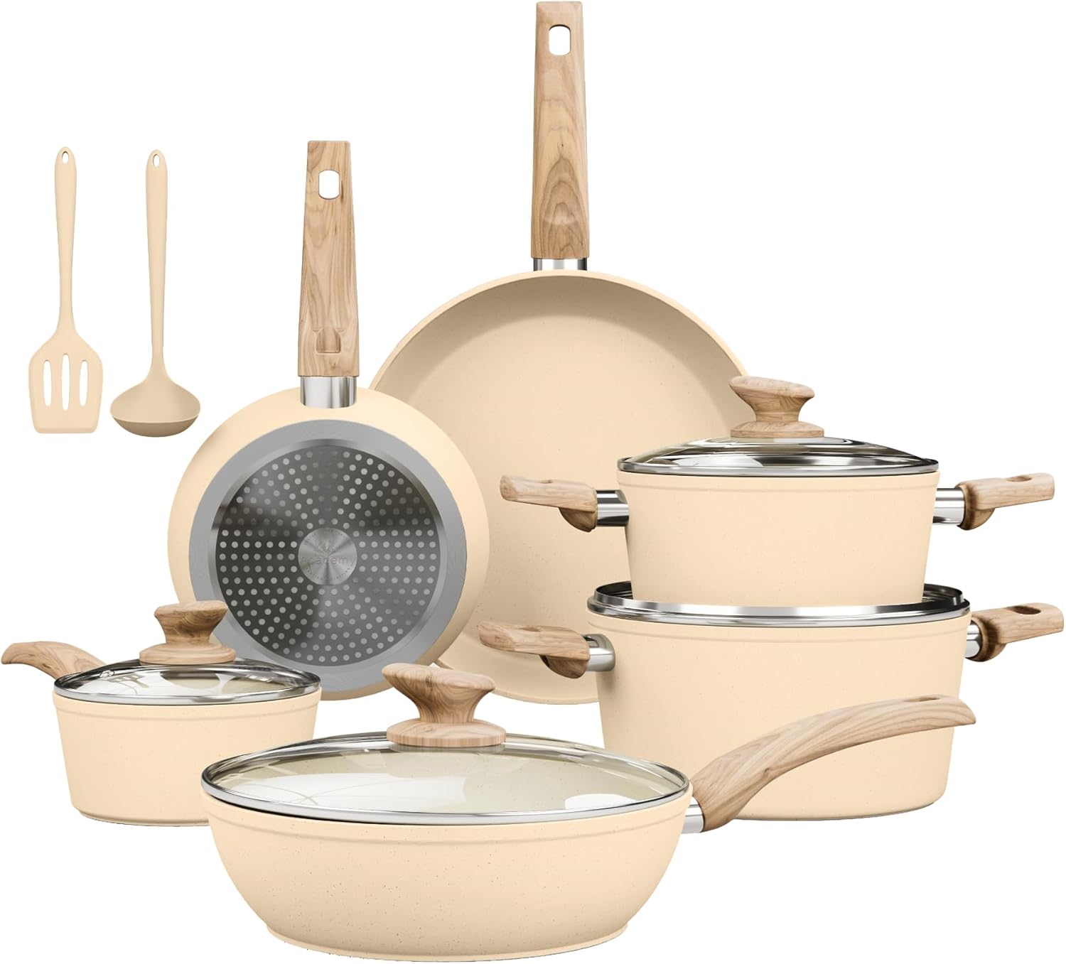 Kitchen academy induction cookware set - 12 piece