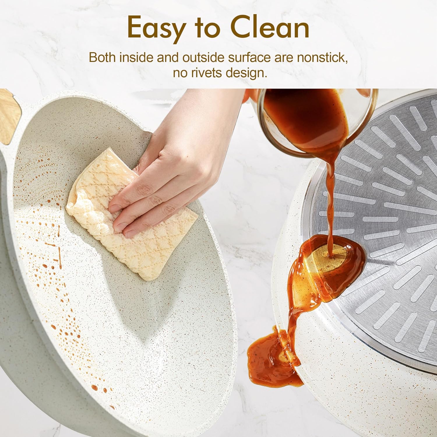 Sensarte nonstick ceramic cookware set 13-piece review visual