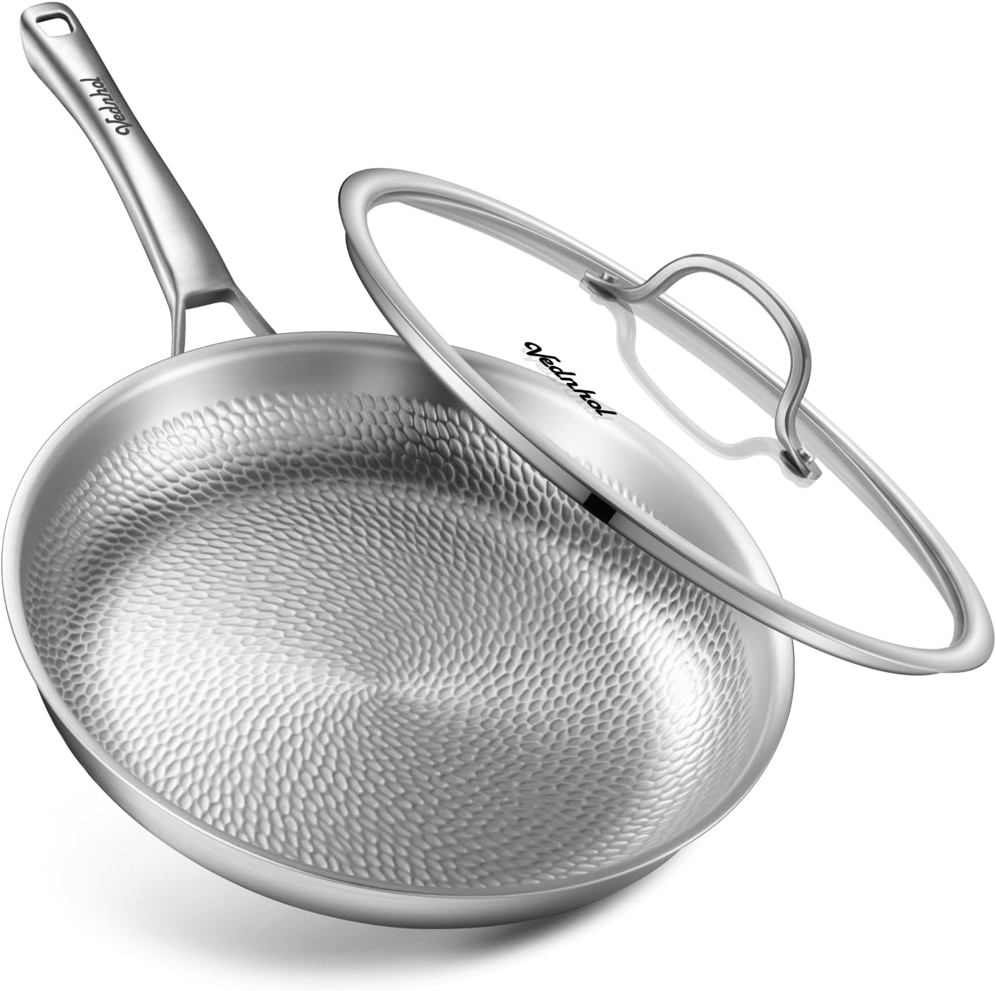ceramic nonstick pans - Nice Cookware Titanium pan 12-inch hammered pro review
