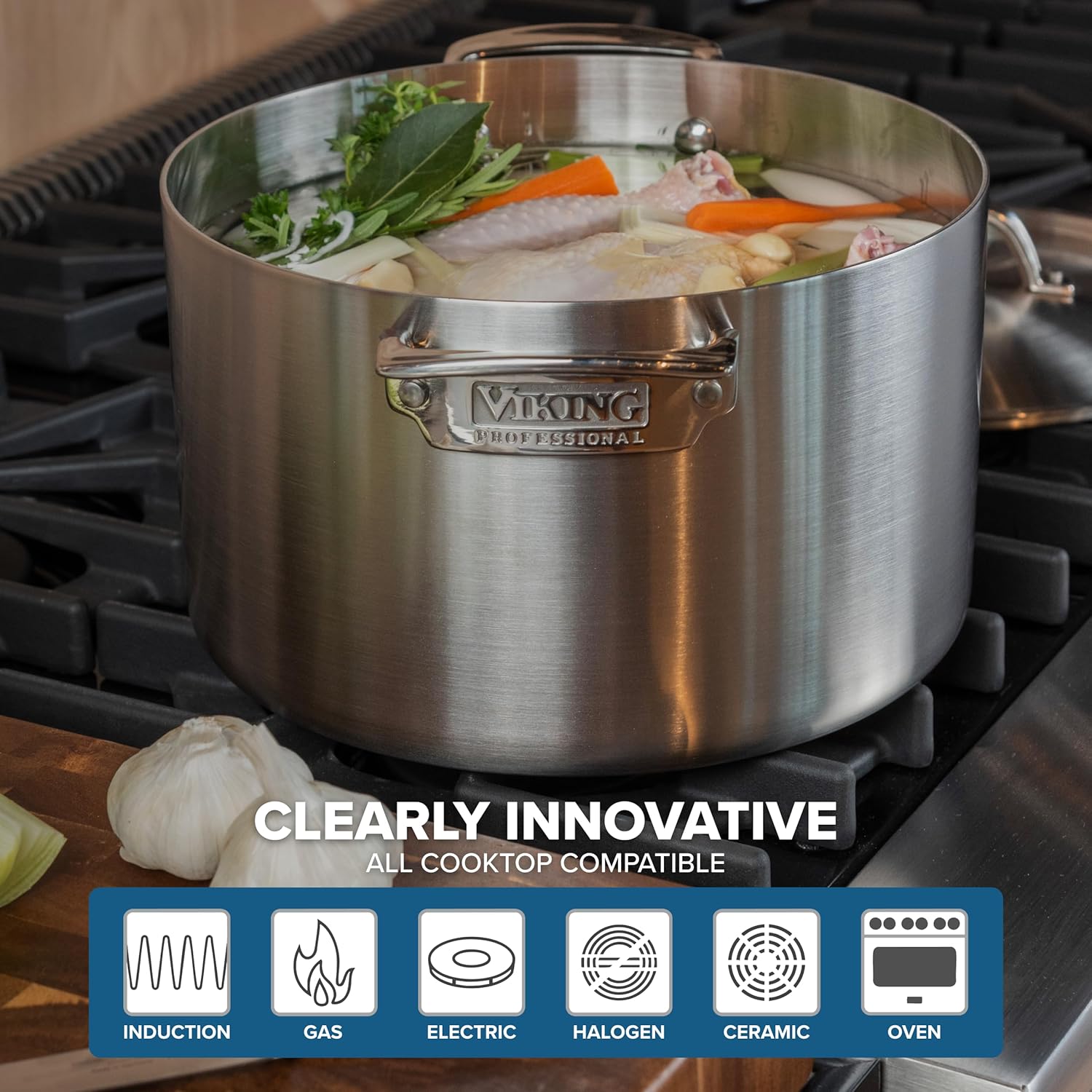 Viking 13-piece 3-ply stainless steel cookware set review photo