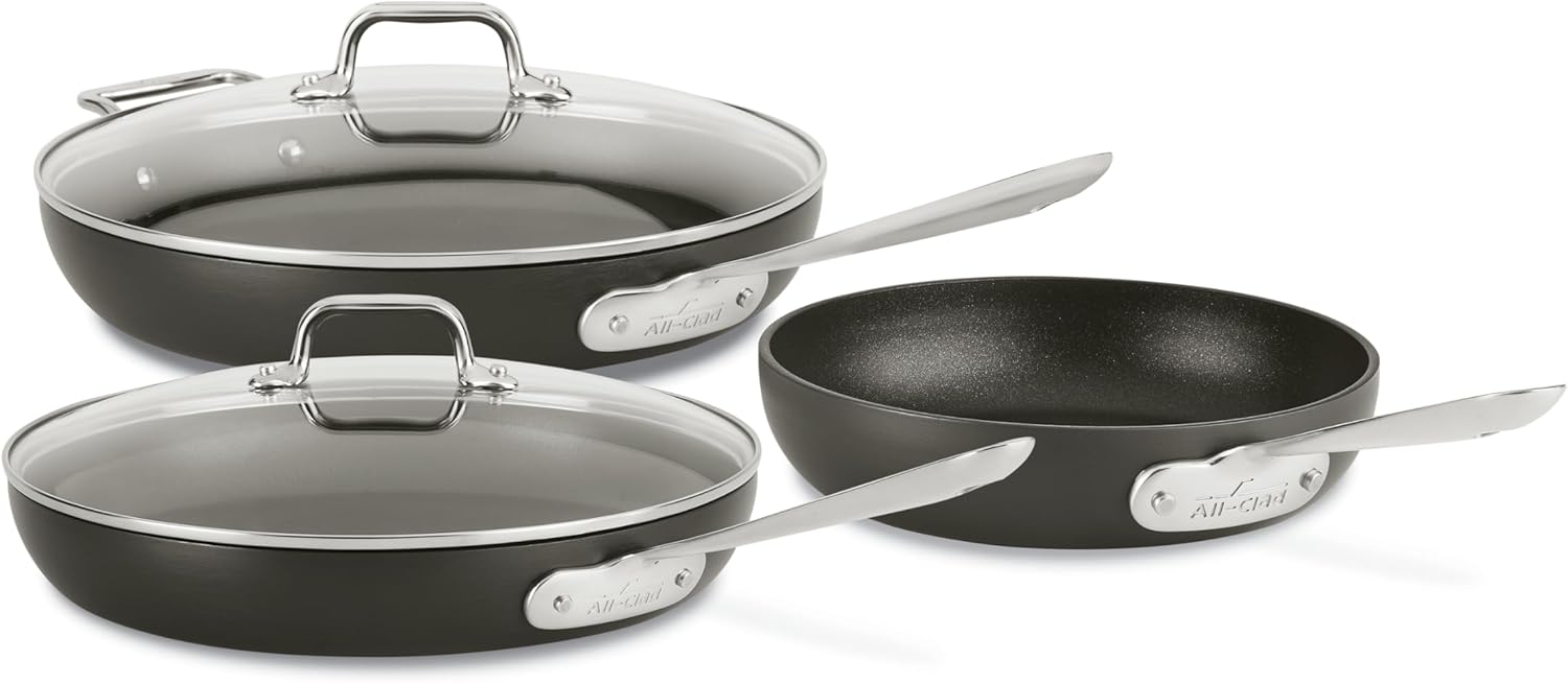 All-Clad HA1 Hard Anodized Nonstick Fry Pan Set review
