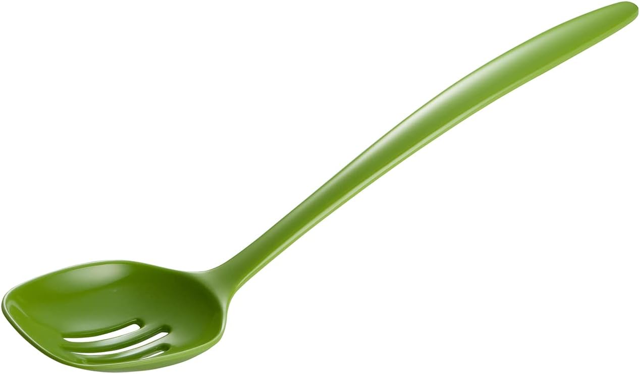 Gourmac Hutzler 12 Inch Melamine Slotted Spoon, Black review insights