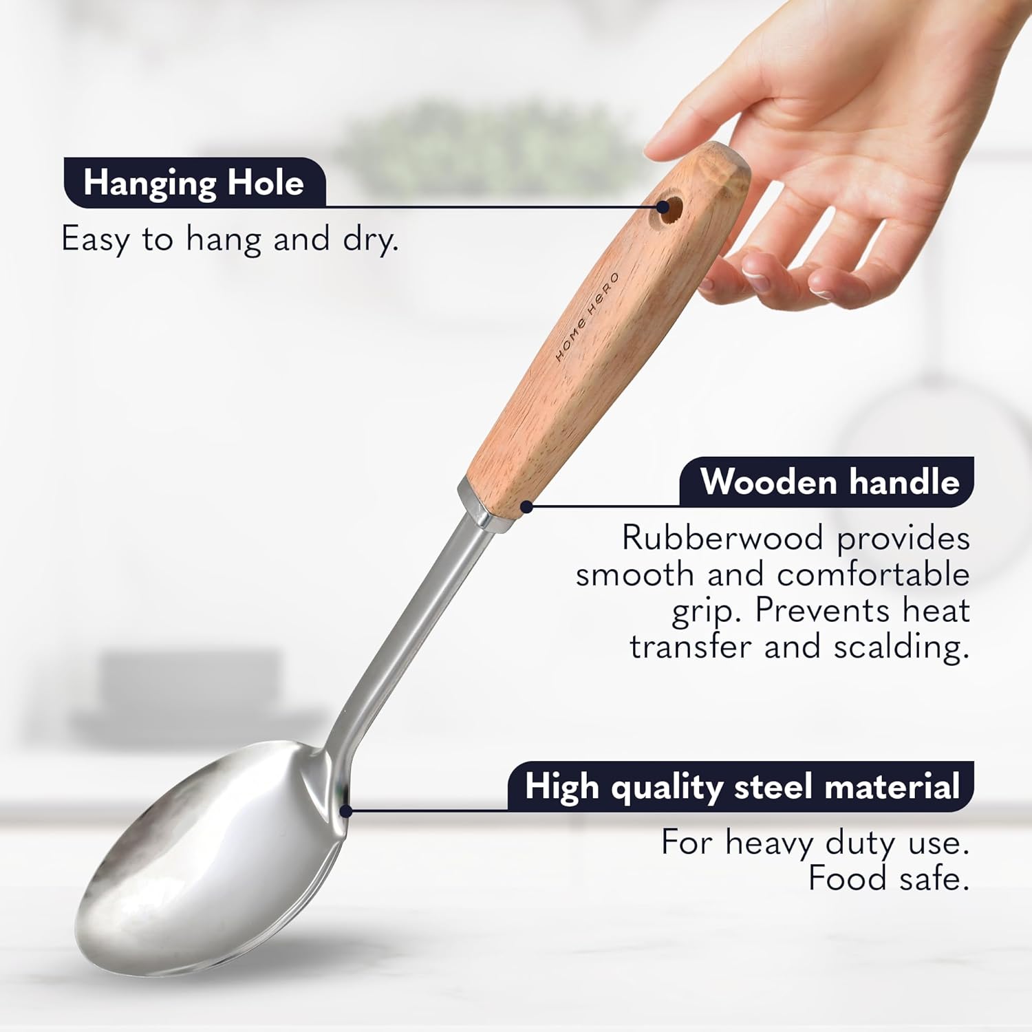 Home hero stainless steel kitchen utensils set review picture