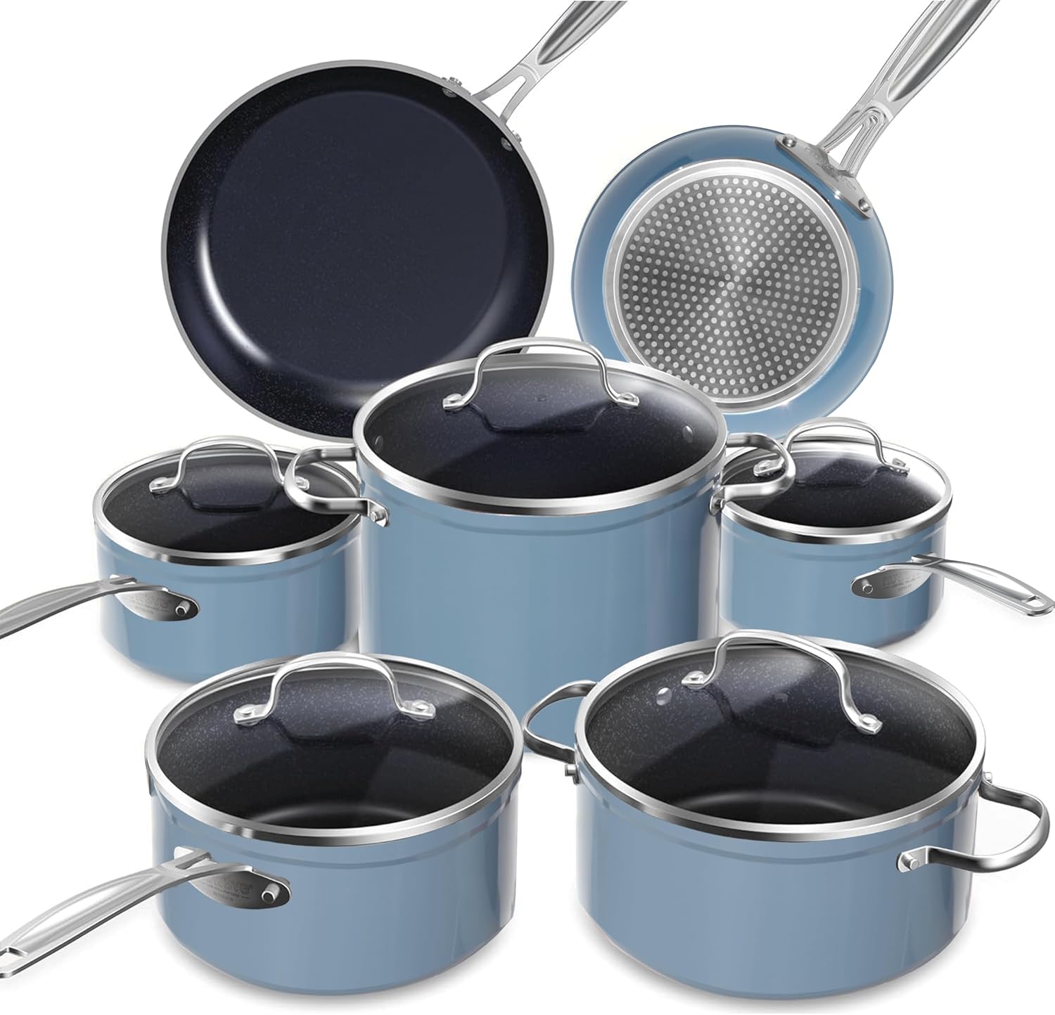 Nuwave Healthy Duralon Blue Ceramic Cookware Set review
