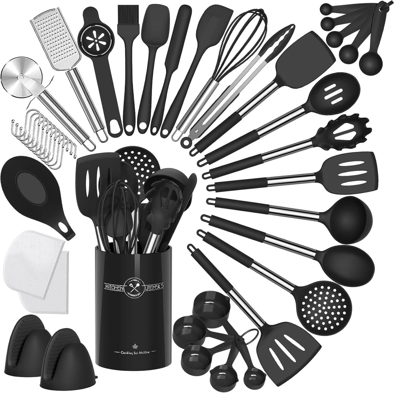 Umite chef 43pc silicone kitchen utensils set review visual