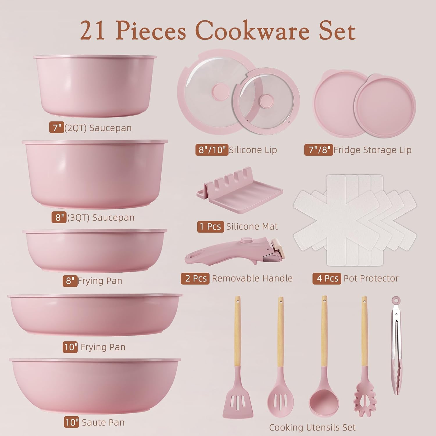 Astercook 21-Pc Nonstick Ceramic Cookware Set review